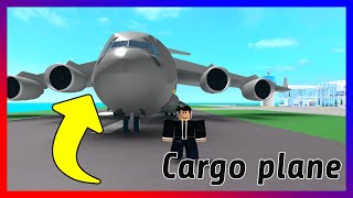 Flying the MASSIVE Cargo jet  Roblox Airport Tycoon [upl. by Lladnik]