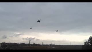 Русские вертолеты над Крымом Russian helicopters over the Crimea [upl. by Anayra690]