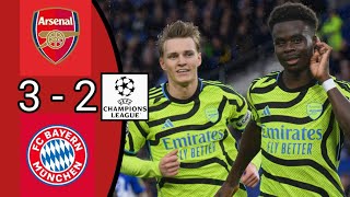 Arsenal vs Bayern 3  2  Match day UCL 2024  Highlights amp All Goal [upl. by Ateerys]