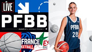 LIVE Pôle France BasketBall Nationale Féminine 1 PFBB 🆚 Etoile Sportive Gimontoise [upl. by Kwapong725]