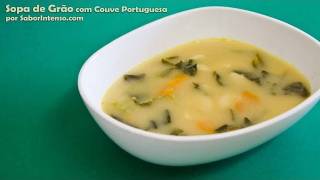 Sopa de Grão com Couve Portuguesa [upl. by Smitty]