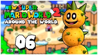 New Super Mario World 2Around The World 06  World 7 amp 8 Pokeys Paradise amp Grassy Greens [upl. by Odlanra985]