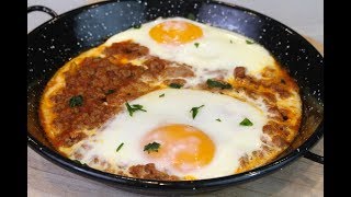 Sartén de carne y huevos  Receta fácil [upl. by Remoh664]