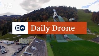 DailyDrone Olympic Ski Jump GarmischPartenkirchen [upl. by Atsirak758]