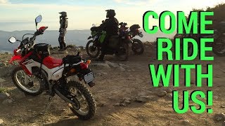 COME RIDE WITH US  Riding with the Flying Monkey Adventure Riders and SoCal Dual Sport Riders [upl. by Nerrag]