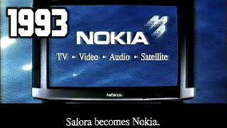 Salora becomes Nokia  advert 1993 [upl. by Akital]