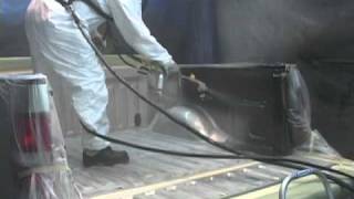 Low Pressure Sprayed in bedliner application [upl. by Raybin]