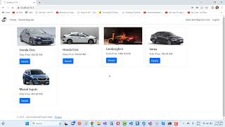 Vehicle Rental Project in ASPNET 70  Start from Scratch  Real Time Project  Part11 [upl. by Hayse]