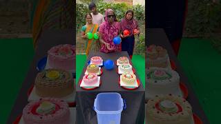 Big roll ball Eat Cake challenge game shorts [upl. by Blanche]