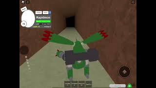 Digimon Aurity 6  Using RAPIDMON to defeat GeoGreymon  Roblox Digimon 7 [upl. by Nosydam]