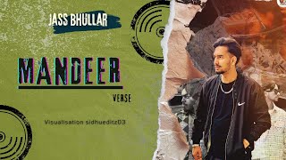 MANDEER OFFICIAL AUDIO  JASS BHULLAR  VERSE  RAP  New Punjabi song [upl. by Carrington830]