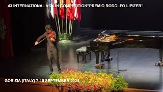 Premio Lipizer2024 – 1st Violin EliminRound  ZHANG Aozhe CHINA  YouTube Music [upl. by Surtemed]