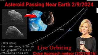 Asteroid Coming 2 September Near Earth Object 2021RB16 Close Approach meteor hitting Live Orbiting [upl. by Rhoades]