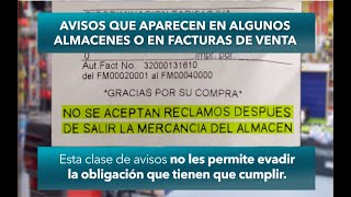 Avisos que aparecen en facturas de venta [upl. by Uba]