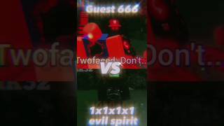 1x1x1x1 Vs Guest 666 Roblox HackerTHANKS FOR 200 SUBSCRIBERS [upl. by Anaic]