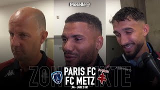 Ligue 2 BKT  Les réactions du FC Metz après la victoire face au Paris FC [upl. by Dolhenty42]