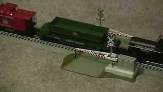 Lionel Fastrack Crossing Gate 612062 Approach [upl. by Lahcym]