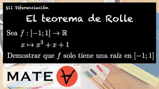 El teorema de Rolle Ejemplo 4 [upl. by Latoya637]