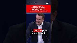 Tarczyński wygarnął im hipokryzję quotBędę walczył za chrześcijańską Europęquot [upl. by Rozella]