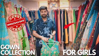 Party Wear Gown Collection फैक्ट्री से सीधा खरीदें Girls Top Wholesale Market In Delhi [upl. by Haynes]