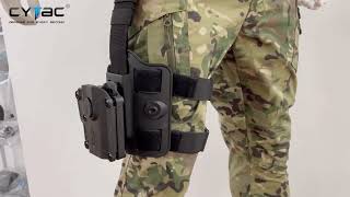 Cytac Leg Holster  MegaFit Holster with Drop Leg Platform [upl. by Eveline]