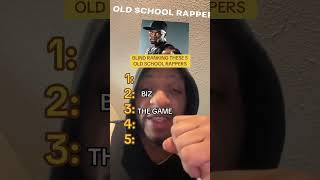 BLIND RANKING 5 OLD SCHOOL RAPPERS rapper shorts [upl. by Older]