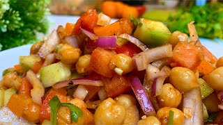 Chickpea Salad  Healthy Chickpea Salad Recipe in Malayalam  Chana Salad  Protein Salad [upl. by Htebiram]