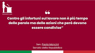 Contro gli infortuni sul lavoro non è più tempo delle parole ma delle azioni [upl. by Moore]