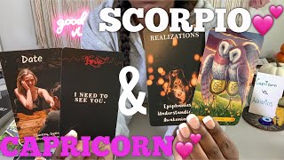 SCORPIO amp CAPRICORN 💕Compatibility Tarot Love Reading Capricorn vs All Signs Tarot [upl. by Ilowell]