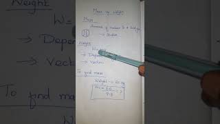 Mass vs Weight neettamil bscphysics physicsintamil trbphysics tnset mscphysics [upl. by Cirdnek]