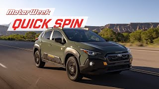 2024 Subaru Crosstrek Wilderness  MotorWeek Quick Spin [upl. by Nhguavad]