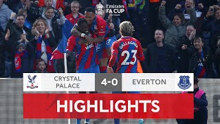 Dominant Palace Ends Evertons Cup Run  Crystal Palace 40 Everton  Emirates FA Cup 202122 [upl. by Rosmarin]