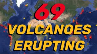 69 VOLCANOES ERUPTING‼️ [upl. by Suraved]