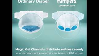 The Premium Care secret Pampers Magic Gel Channels [upl. by Carmon]