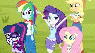 Equestria Girls Legend of Everfree Pt 3  First Day of Camp EXCLUSIVE [upl. by Emmer]