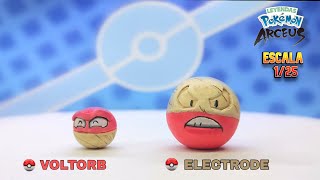 como hacer a voltorb amp electrode de pokemon legends arceus con plastilinaporcelana fría [upl. by Eeladnerb]