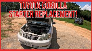 20032008 Toyota Corolla 18l Starter Replacement [upl. by Aluino390]