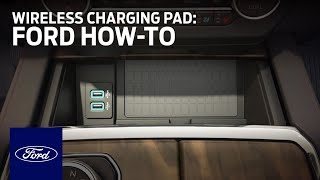 Inductive Wireless Charging Pad  Ford HowTo  Ford [upl. by Odlanyar628]