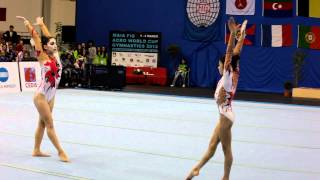 2012 03 Maia FIG AcroWorldCup Combined W2 AZE Maharramali Guliyeva [upl. by Danita15]