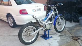 my new dirt bike Sherco 290 cc 2 T first start after engine rebuild [upl. by Clarie]