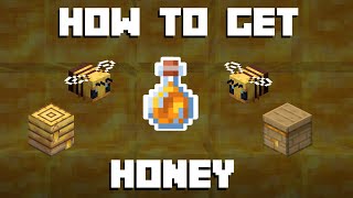 Minecraft  How to get honey [upl. by Atsed]