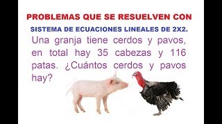 6 PROBLEMAS QUE SE RESUELVEN CON ECUACIONES LINEALES DE 2X2 POR REDUCCIÓN [upl. by Annai985]