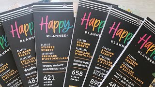 Happy Planner Sticker Haul [upl. by Oisacin]