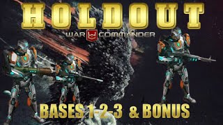 War Commander Holdout Event Bases 123 Free Repair  Bonus 7m Repair [upl. by Maxma349]