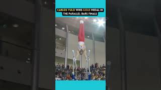 CARLOS YULO Gold medal performance in parallel bars FIG 2024 [upl. by Aihsein]