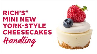 Mini Cheesecake Handling Video Rich Products [upl. by Veljkov]