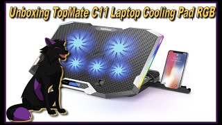 Unboxing TopMate C11 Laptop Cooling Pad RGB [upl. by Adnalor]