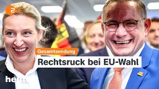 heute 1900 Uhr 100624 Europawahl Rechtsruck bei EUWahl Frankreich löst Parlament auf english [upl. by Arv]