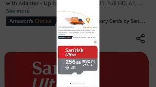 SanDisk 256GB Ultra microSDXC UHSI Memory Card with Adapter  Up to 150MBs C10 U1 Full HD A1 [upl. by Nylyram]