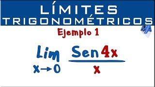 Límites Trigonométricos  Ejemplo 1 [upl. by Anitserp53]